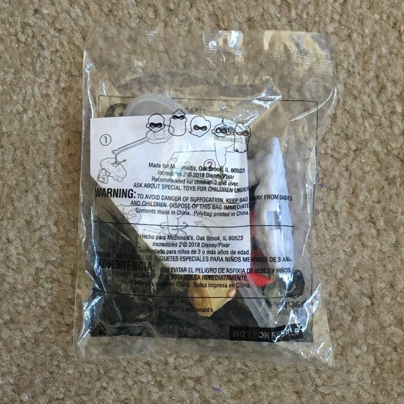Disney 2018 Incredibles 2 Dash #3, Elasticycle , & Soul Terry #5 Happy Meal Toys - Picture 5 of 7